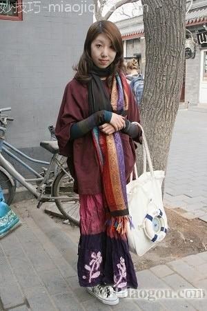 抓拍 北京后海漂亮女造型 