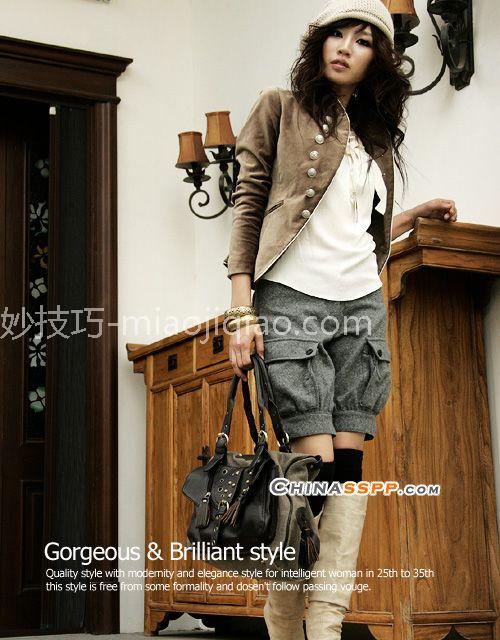 帅气夹克 冬日慵懒的时尚 