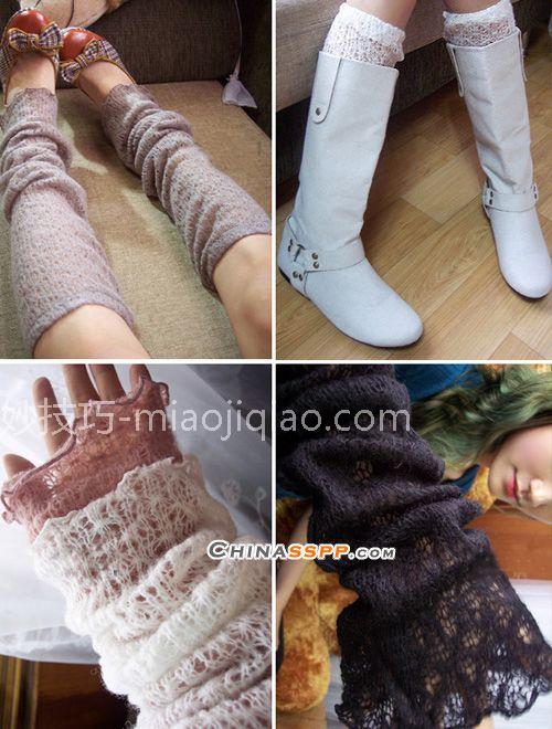 冬天可爱妙招 日系MM护腿袜 