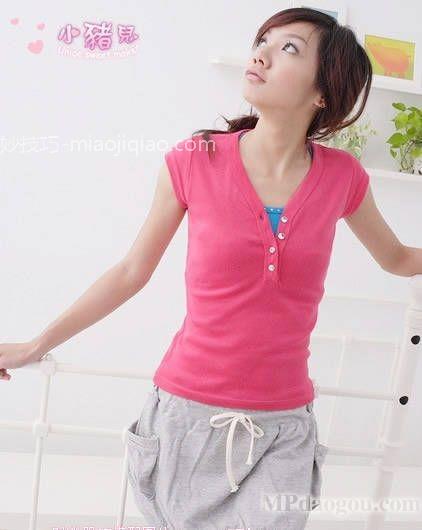 糖果色T恤 提亮肤色好帮手 