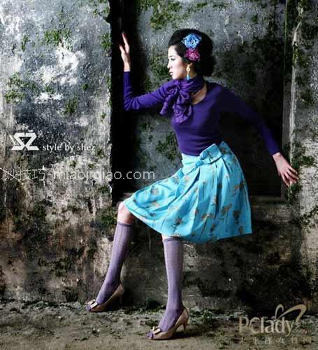 打败黄脸婆：彩色中裙好气色 