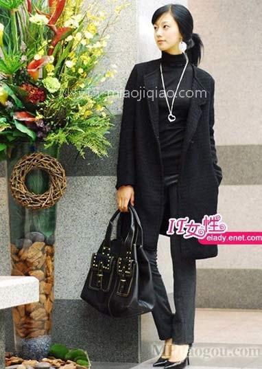 窄腿裤+高跟鞋：春末知性气质 