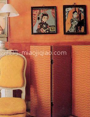 不同经典风格元素 屏风艺术融合家装设计