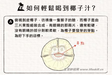 如何轻松喝到椰子汁、吃到椰子肉？ 